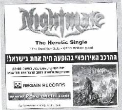 Nightmare (FRA) : The Heretic (Promotion)